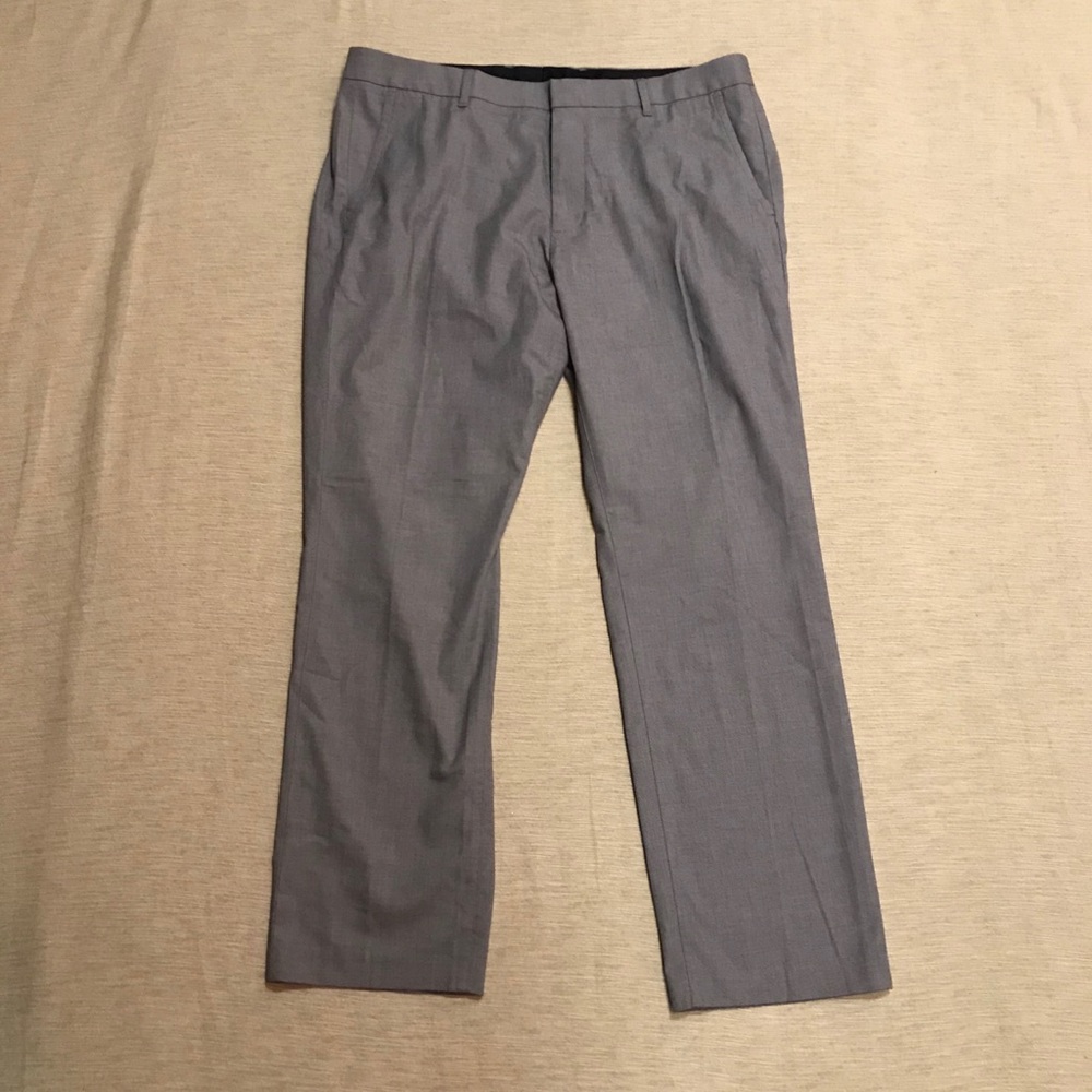 Bonobos New Gray Cotton-Rich Slim Pants 36 x 30